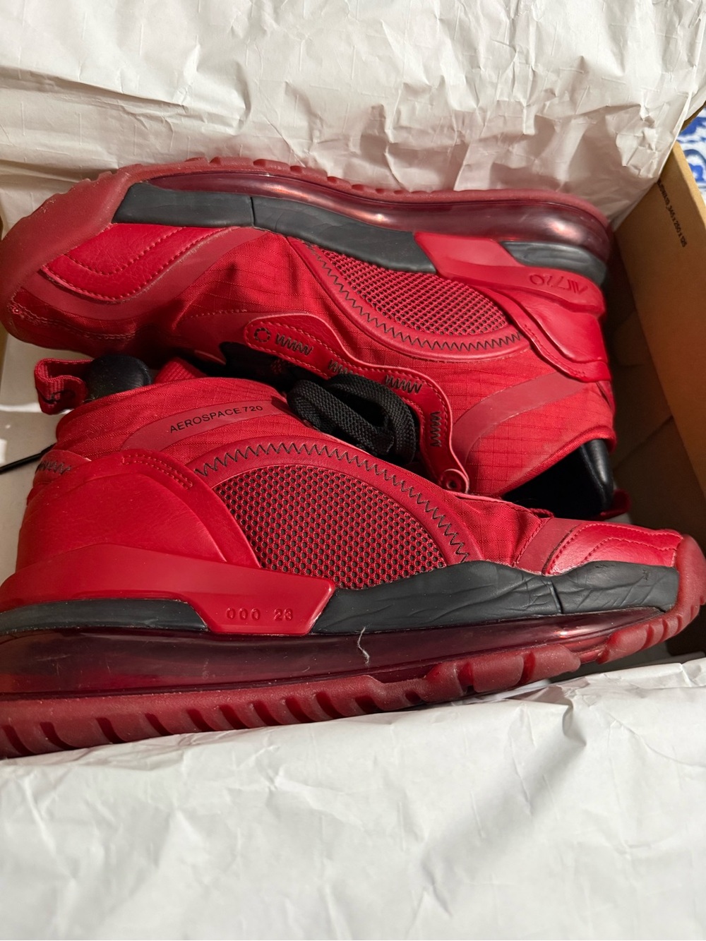 Jordan Men's Red and Black Athletic Sneakers